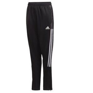 adidas Kids Tiro 21 Track Pants Black and White Kids Size Large